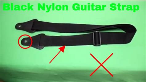 Black Nylon Guitar Strap